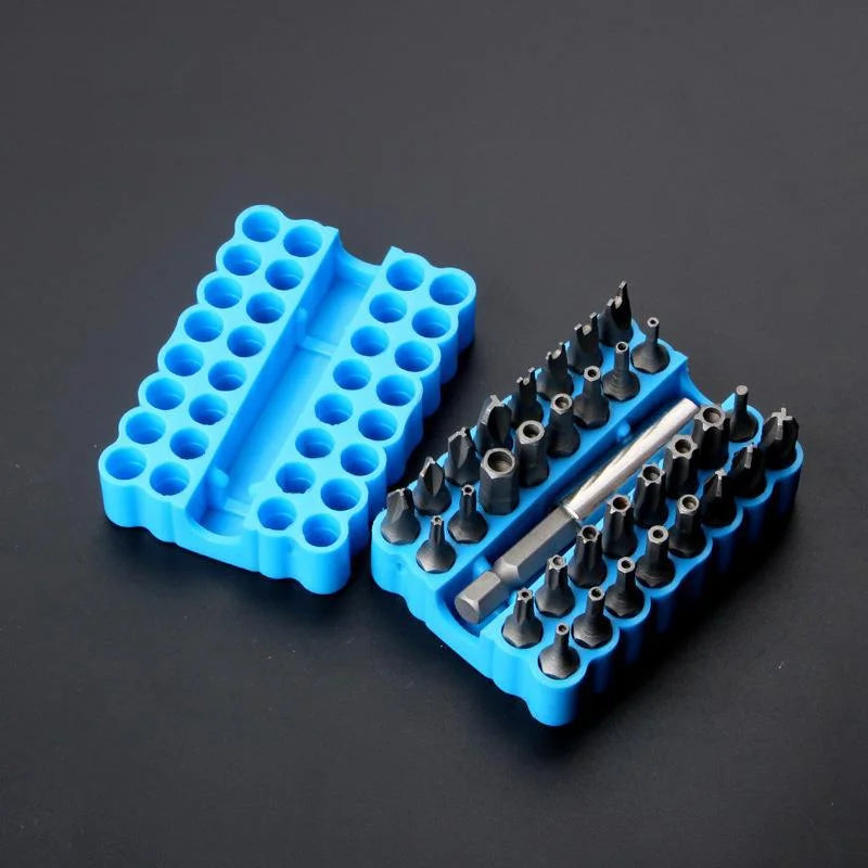2pcs Bit Holder 32 Holes Bit Hex Shank Organiser Screwdriver Bit Holder Drill For Storage For 6.35MM Shank Storage Box