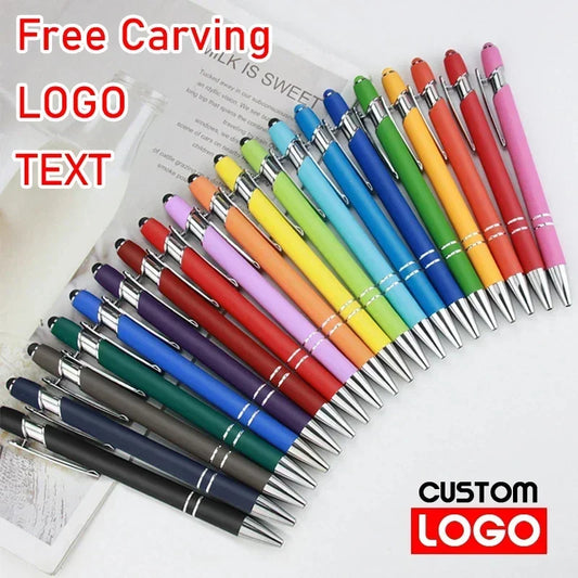 Metal Ballpoint &amp; Touch Screen Stylus Pen - Custom Engraving