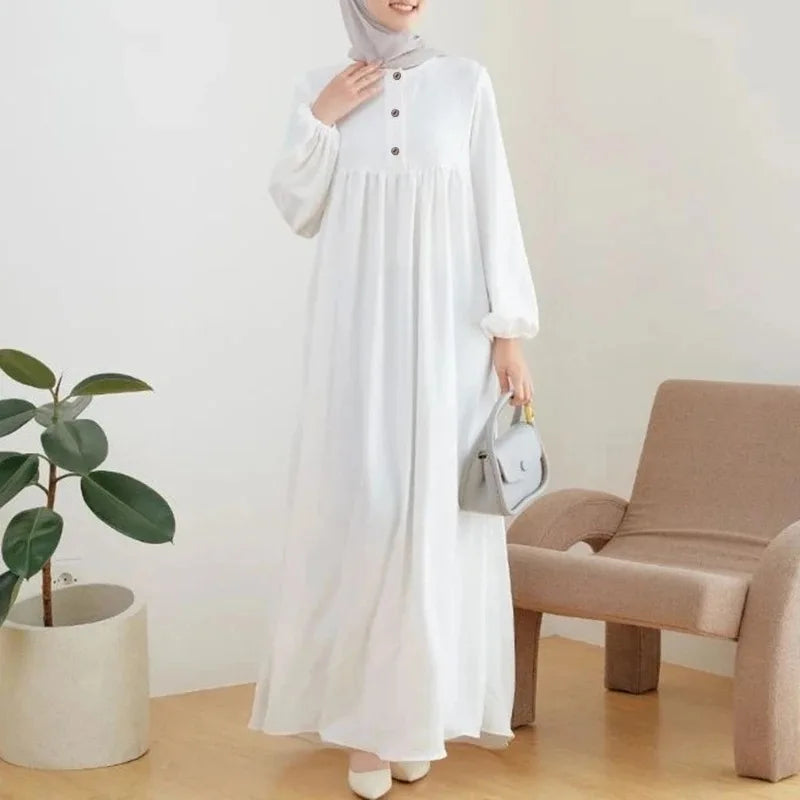 Women's Loose Sleeveless Maxi Dress - Modest Long Solid Dress - photo 8