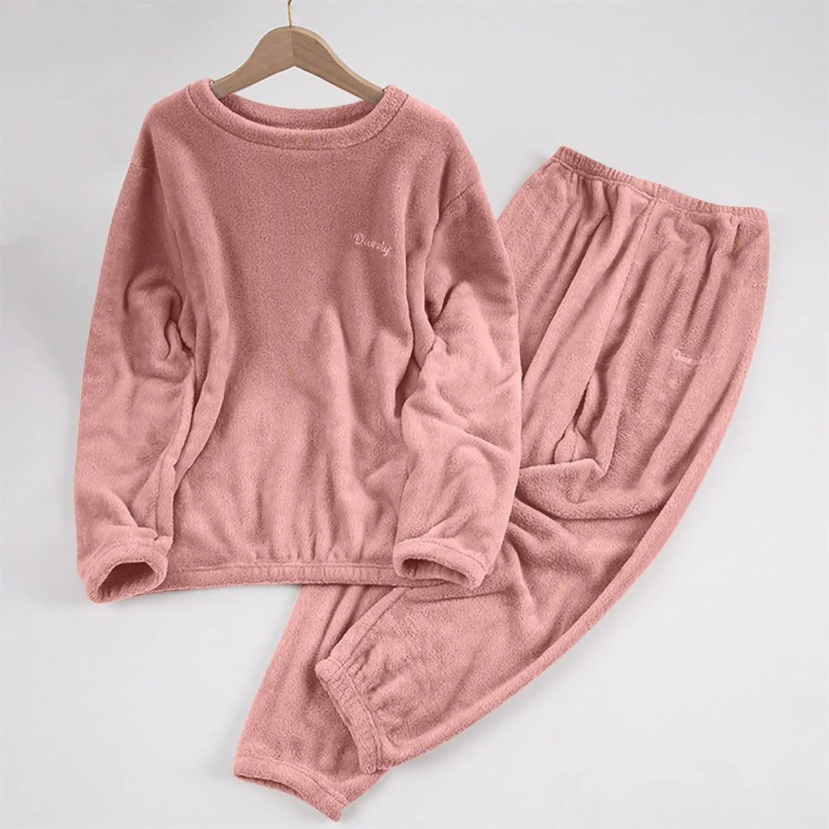 Women's Coral Fleece Pajama Set - Loose Two-Piece Loungewear - photo 9