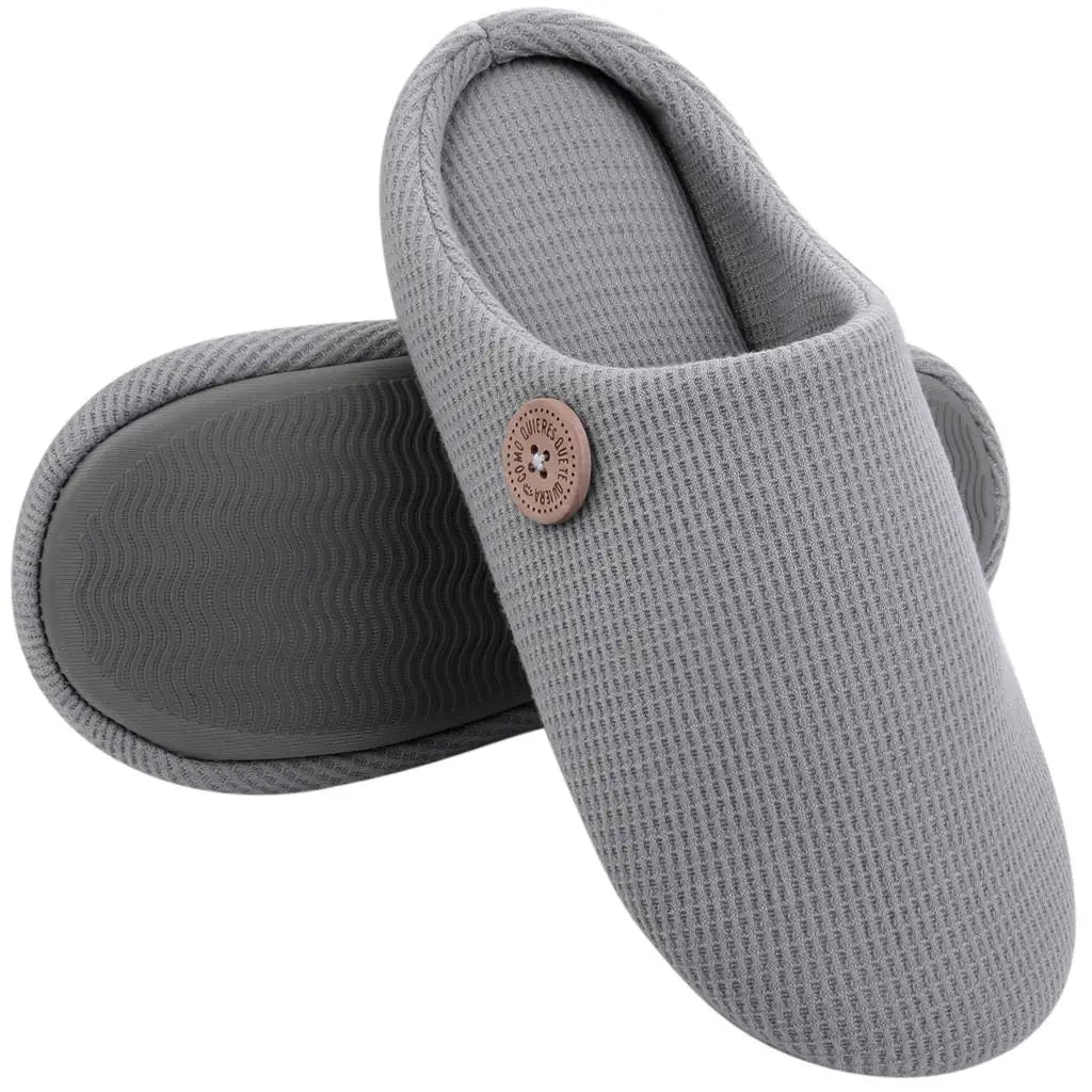 Smile Pop Men Flat Slippers Indoor Cozy Home Men Slippers Winter Casual Slippers Soft Antiskid Slippers Outdoor Fashion Shoes