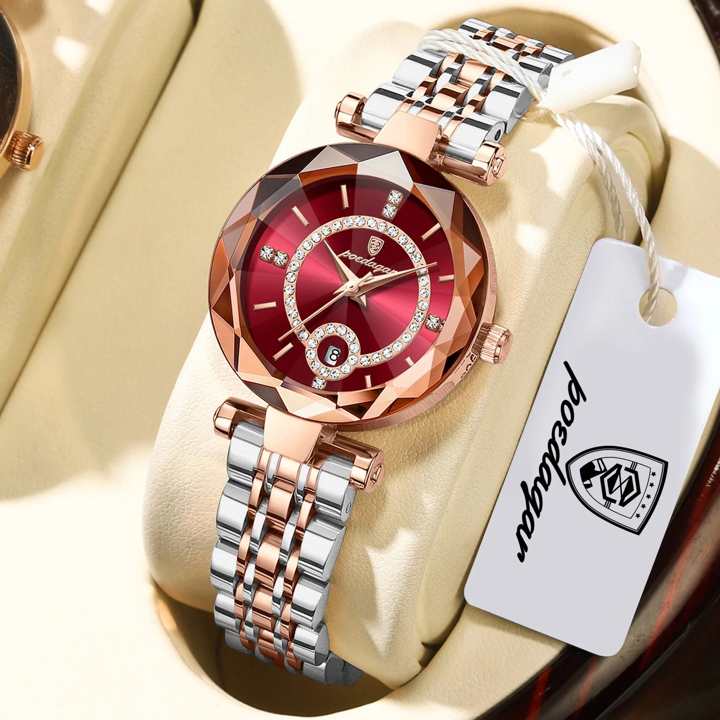 POEDAGAR High Quality Exquisite Wristwatch For Woman Waterproof Stainless Steel Date Quartz Ladies Watch Elegant Women's Watches