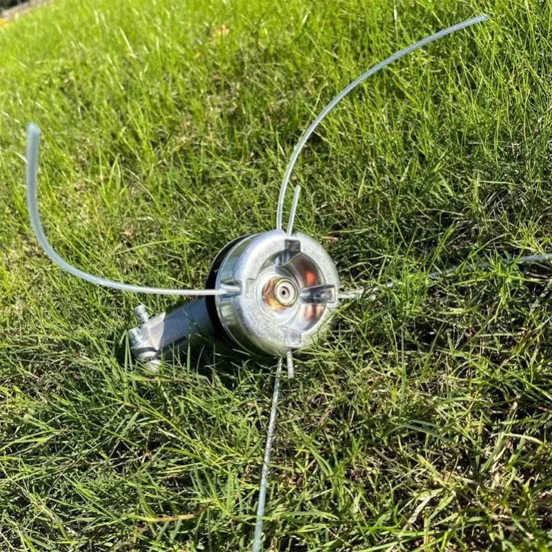 Universal Aluminum Alloy Lawn Mower Head and Replacement -Feed Nylon/String Compatibility Gardening Tools Lawn Mowers