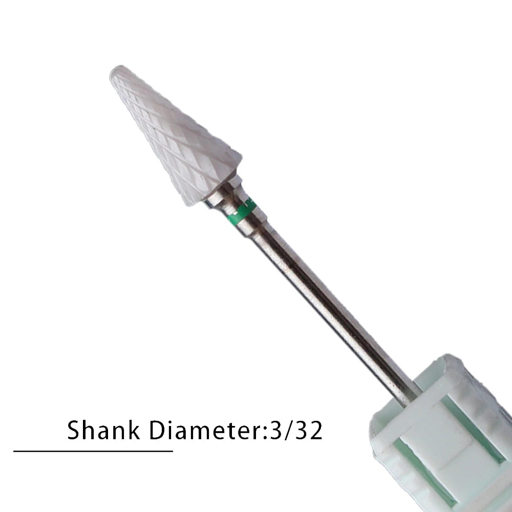 Nail Drill Bits Flame Ceramic Cutters for Manicure Electric Pedicure Nail Bits Gel Polish Remover Files Burr Nail Accessories