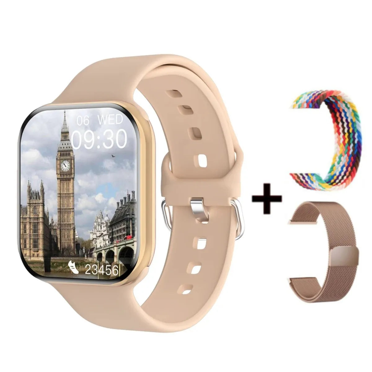 Smart Watch Series 10 – 1.9" OLED HD Screen, GPS, NFC, BT Calling, Wireless Charging, IP68 | iOS & Android | Multiple Strap Options