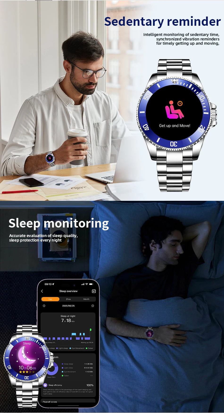 LIGE 2026 Luxury Smart Watch – Bluetooth Call, Health Monitoring & Multi-Sport | Men & Women Gift