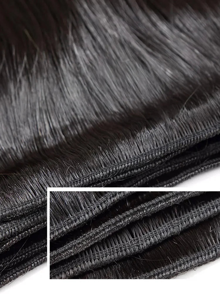30 40 Inch Bone Straight Bundles Deal Brazilian Virgin Human Hair 3 4 Bundles Raw Hair Extensions Natural Color Remy