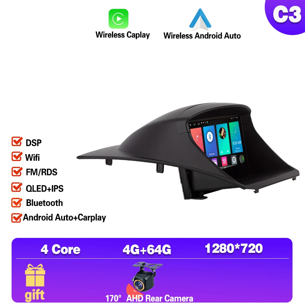 Android For Ford Fiesta 2009 2010 - 2017 Car Radio Multimedia Video Player Navigation GPS Wireless Carplay WIFI Car Systems