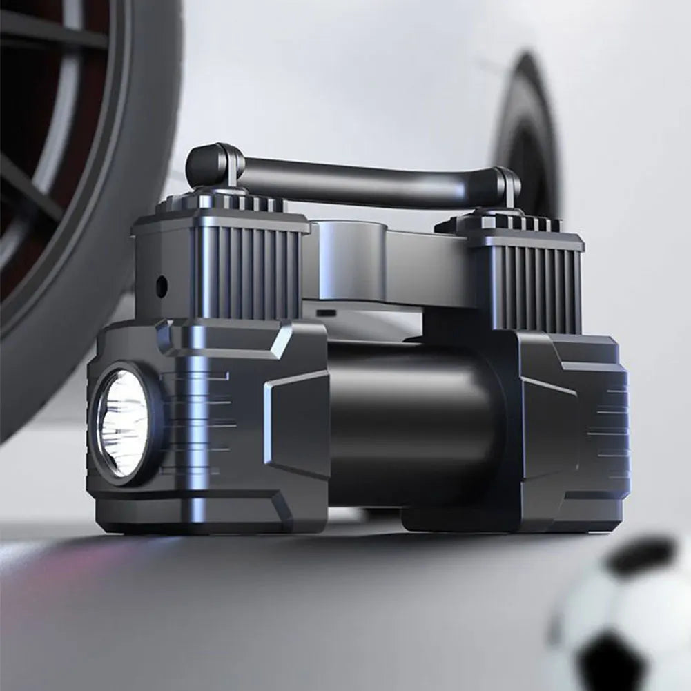 Car Tire Pump Auto Air Compressor Digital Display 12V Electric Car Tire Inflator with LED Light Vacuum Tire Pump for All Vehicle