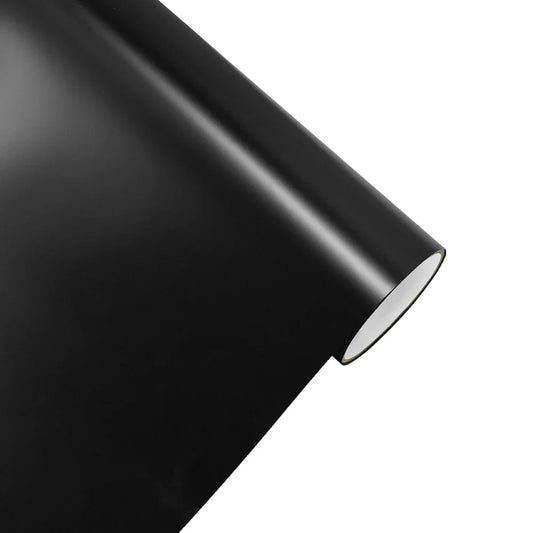 Car Sticker Satin Black Car Adhesive Vinyl Wrap Color Change Film Bubble Free Wrapping Decal Car Accessories Interior Exterior