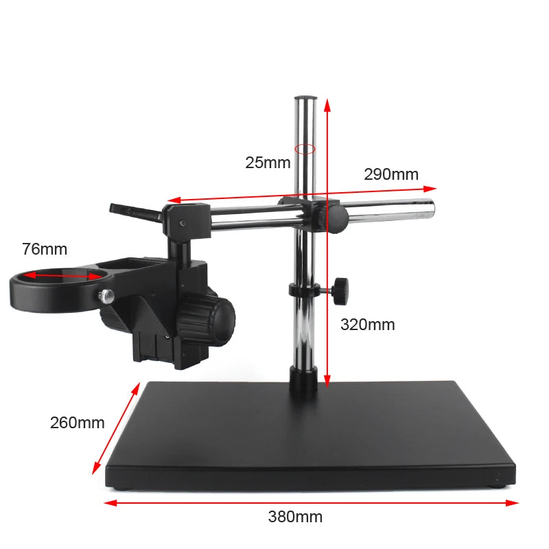 Trinocular Stereo Microscope — 3.5X–90X, 48MP 4K HDMI Camera