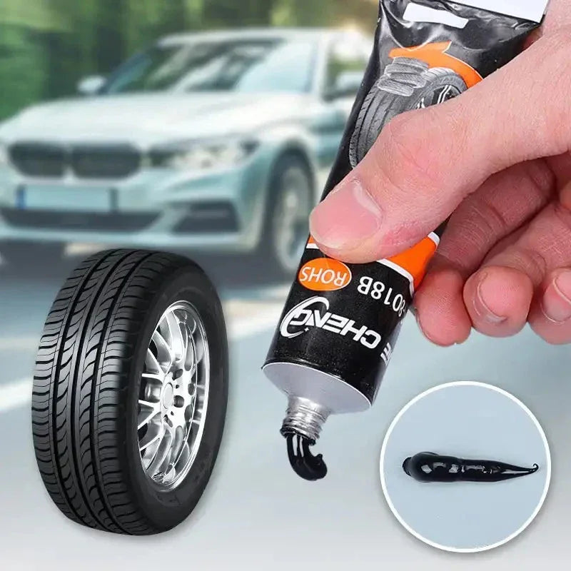 QC12 Tire Repair Glue Strong Rubber Wear-resistant Non-corrosive Adhesive Tire Sealing Bonding Glue Car Tire Repair Sealant