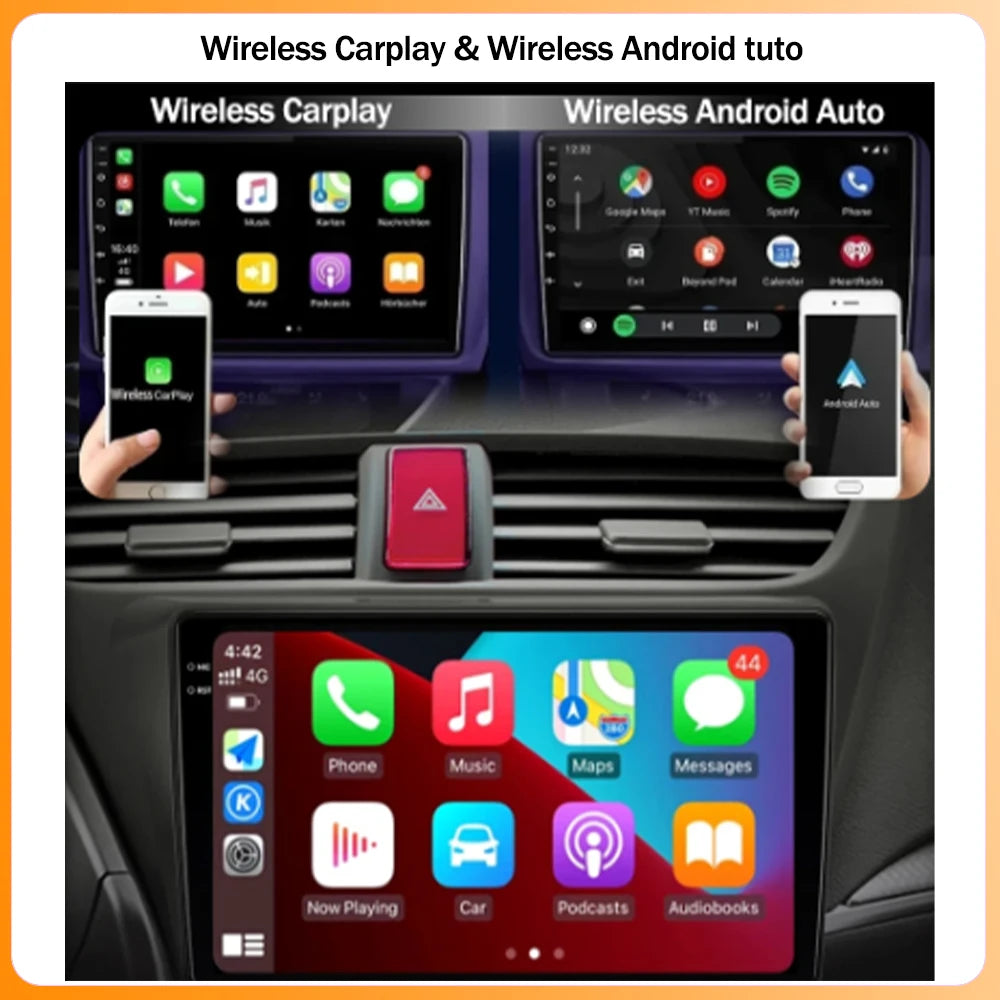 9.7" Car Stereo with Apple CarPlay & Android Auto, Compatible with Ford EcoSport (2013-2018)