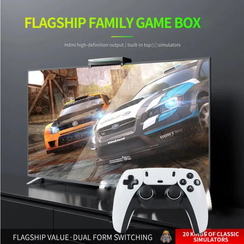 Y3 Pro Batocera Game Console — 4K HD, 60+ Emulators, Wireless Controller TV Console