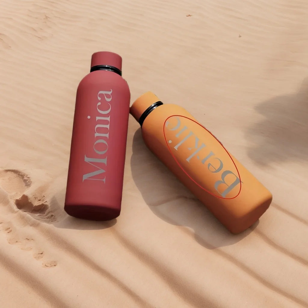 Custom Name Thermos Large Vacuum Flask 304 Stainless Steel Portable Thermos Bottle 0.5L Outdoor Sports Water Bottle Travel Mug