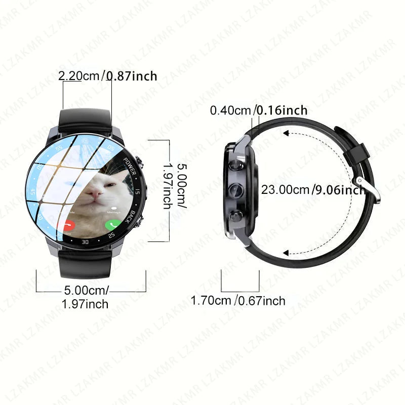 A3 Smartwatch for Men — 4G Android, GPS, 1.43-inch HD Screen, Fitness Tracking, 800mAh Battery