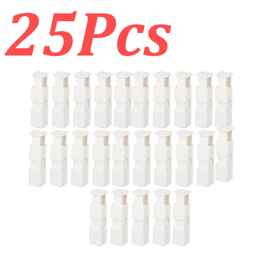 1-60Pcs Food Sealing Clips Squeeze Bread Bag Plastic Bag Sealing Clips Snack Bag Moisture-proof Fresh-keeping Clips Reusable