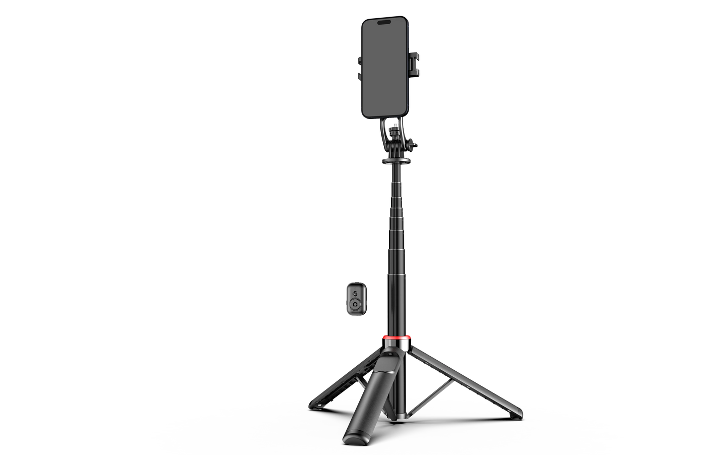 Magnetic Selfie Stick Tripod for iPhone 12-16 Pro Max Travel Stand with Magsafe Phone Clamp for Android Smartphone