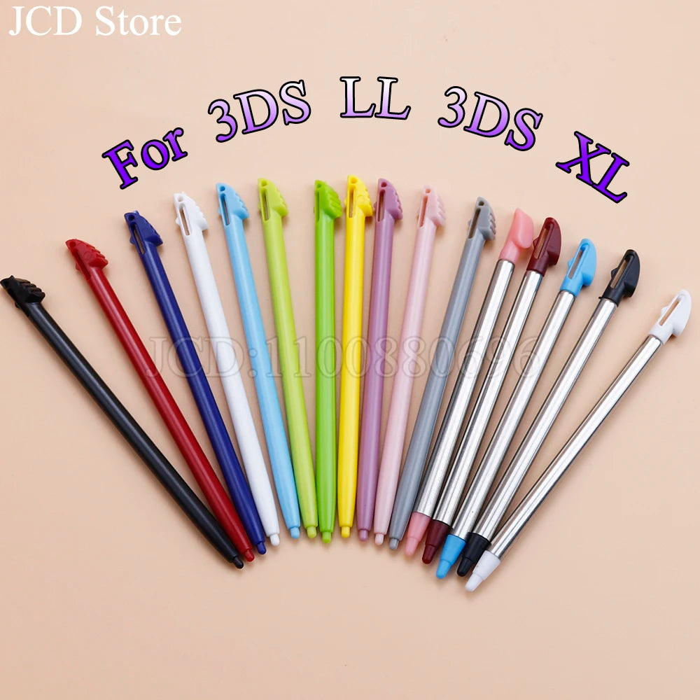 10pcs Plastic Stylus Screen Metal Telescopic Touch Pen For 3DS LL XL 3DSLL 3DSXL Game Console Accessories