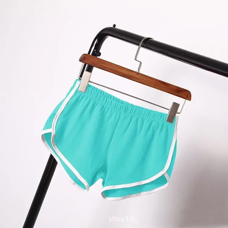Women's High-Waist Fitness Sports Shorts – Yoga Running Cycling Hot Pants | S–XXXL (12 Colors)