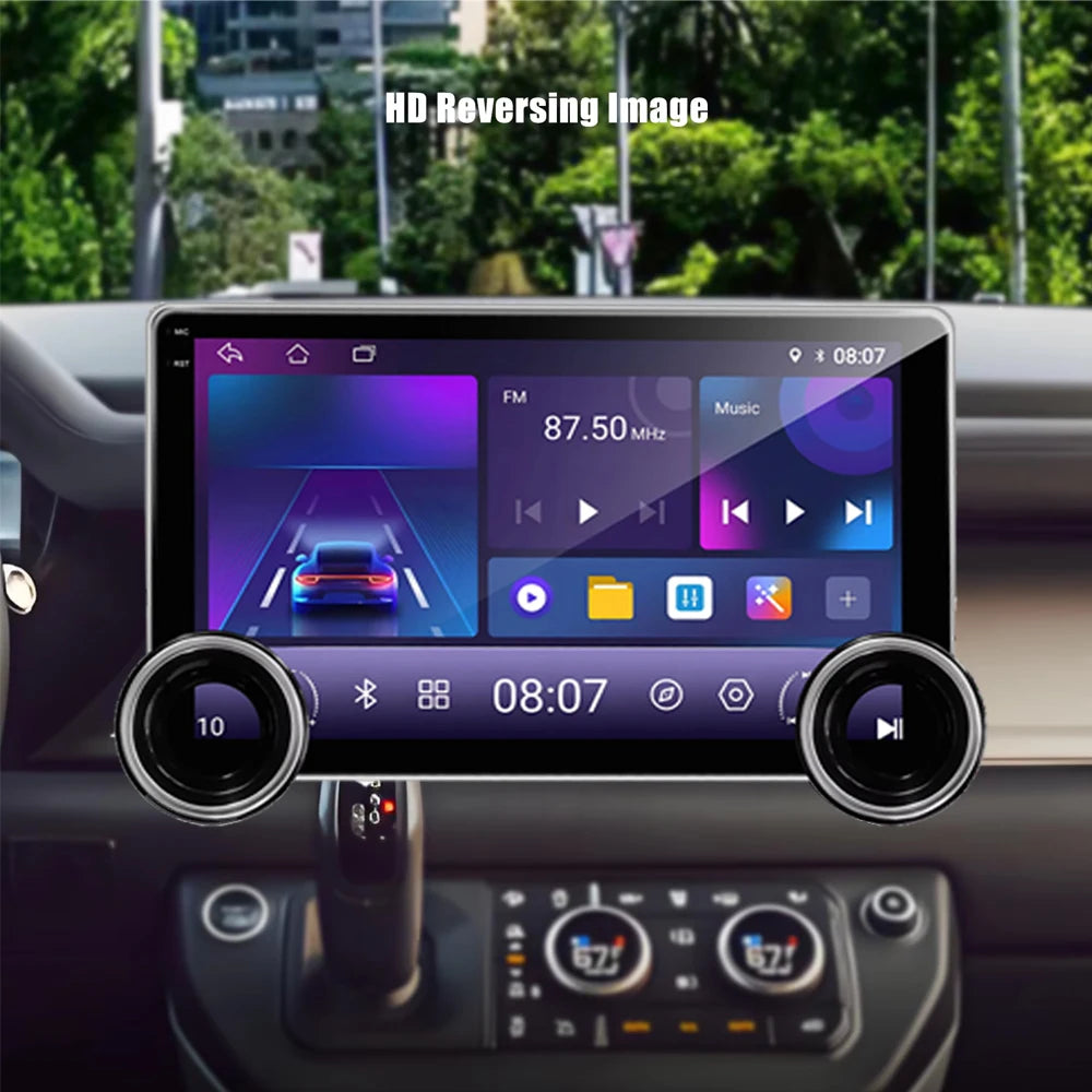 Universal 10" Android Car Stereo — CarPlay, Android Auto, GPS Navigation, Multimedia Player