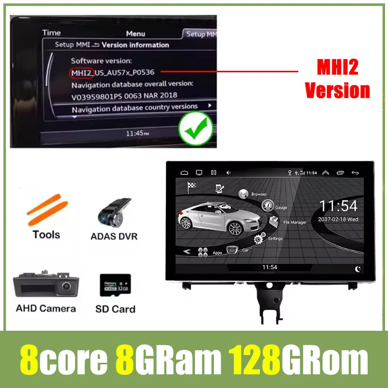 9" Android Car Stereo for Audi A6 C7 & A7 (2012–2018) — CarPlay, Android Auto, GPS, Bluetooth, WiFi