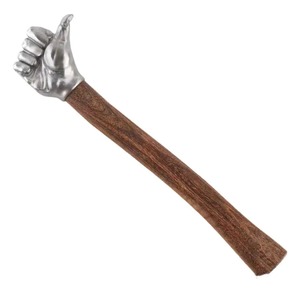 Stainless Steel Fist Shape Hammer Wood Handle For Home Outdoor Camping Nail Hammer Decorative Ornament Gift R4m9
