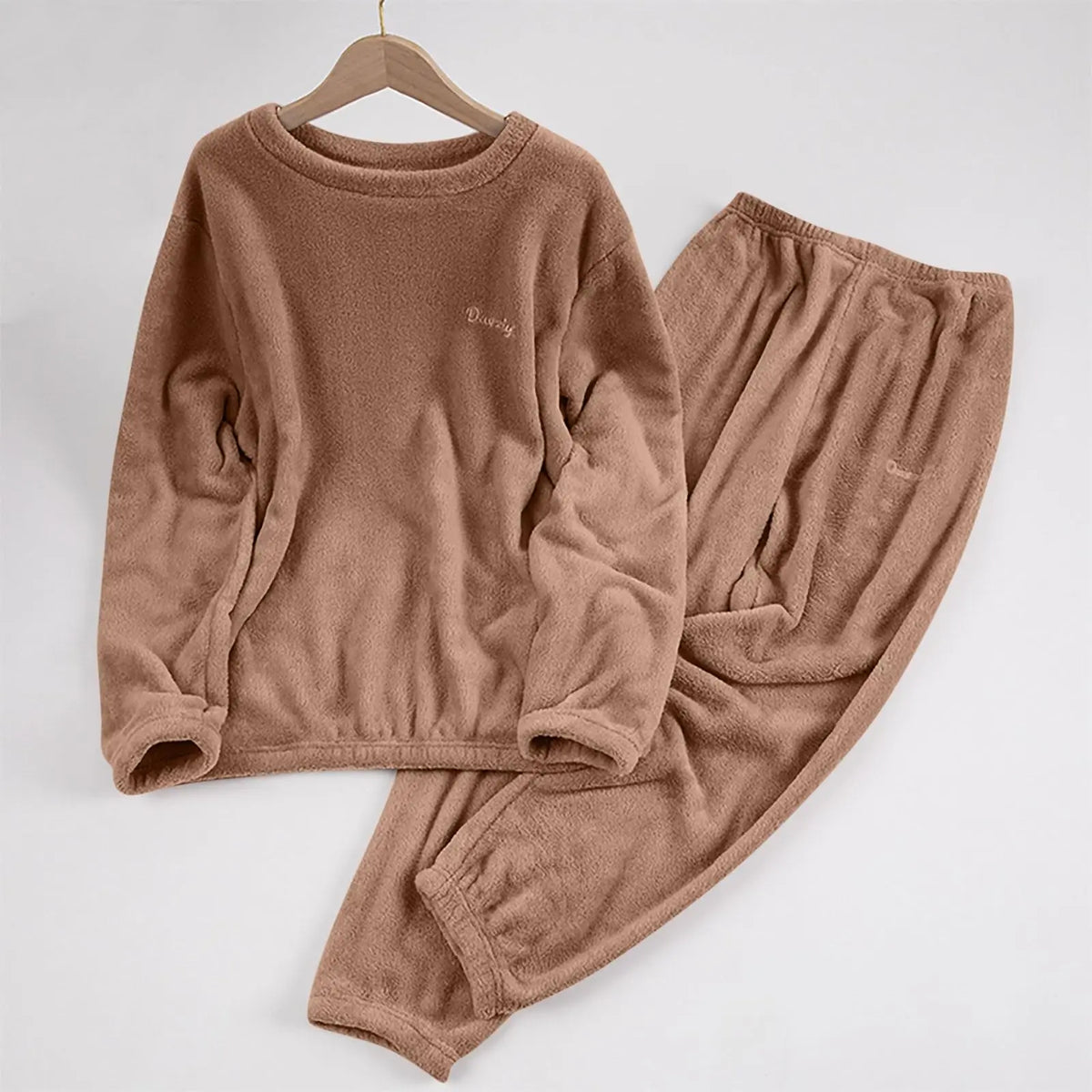 Women's Coral Fleece Pajama Set - Loose Two-Piece Loungewear - photo 13