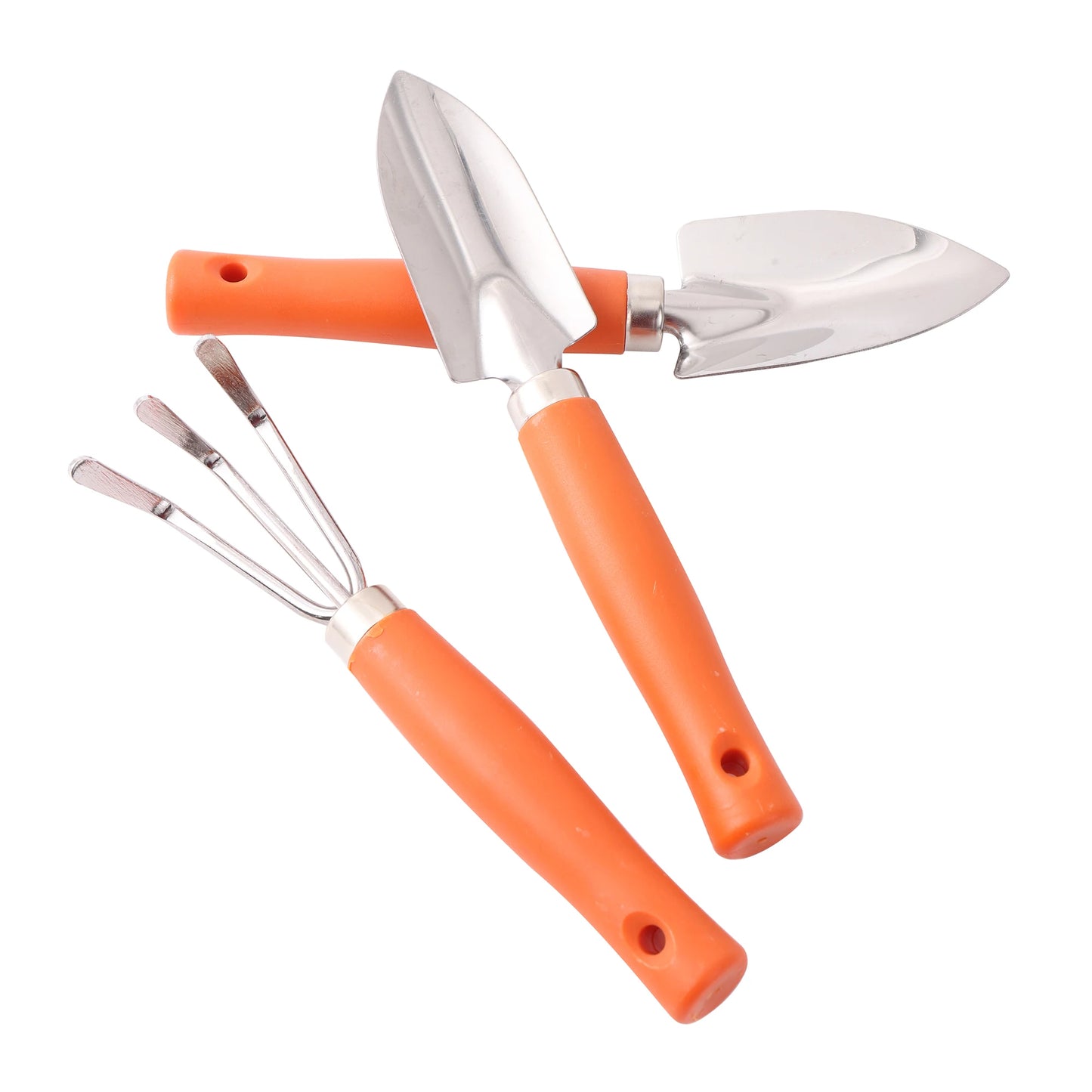 3-Piece Mini Garden Tool Set – Shovel, Rake & Spade for Potted Plants, Weeding & Fertilizing