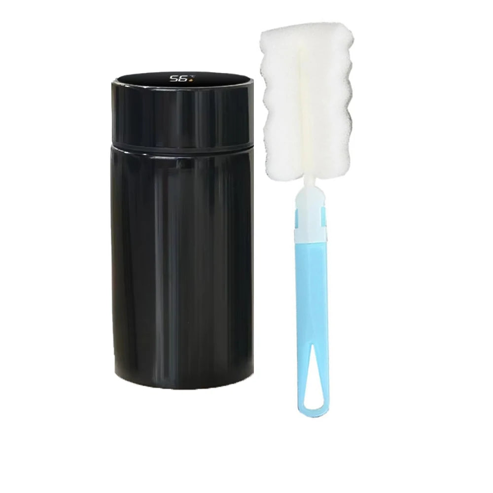 200ml Mini Thermos Cup Double Layer Vacuum Insulation 12 Hours Heat Preservation304Stainless Steel Metal CupOutdoor Portable Bag