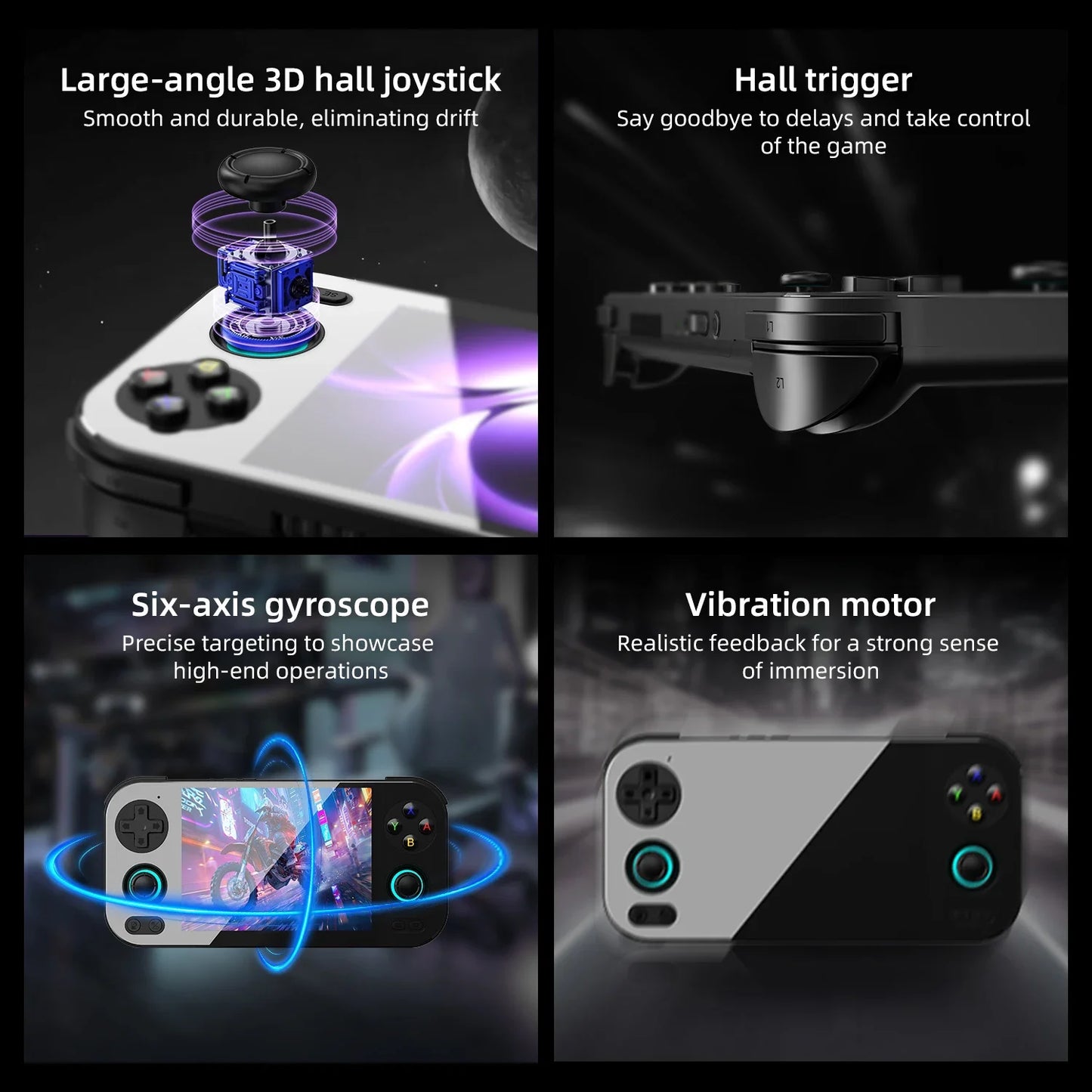 ANBERNIC RG 476H Android Handheld Game Console 4.7"HD Multi-touch Full Screen Hall Triggers Wifi PS2 Retro Video Games  RG476H