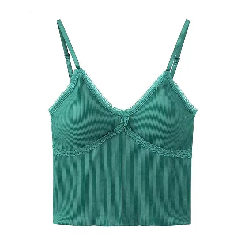 Women's Sleeveless Crop Cami — Slim-Fit Layering Tank Top