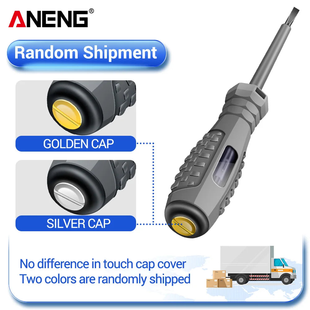 ANENG B04 Slotted/Phillips Screwdriver Neon Bulb Indicator Non-Contact Insulated Tester Pocket Detector Pen Electrician Tools