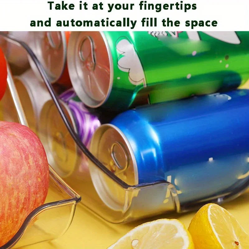 Fridge Soda Can Dispenser - Stackable Refrigerator Storage Bin - photo 5