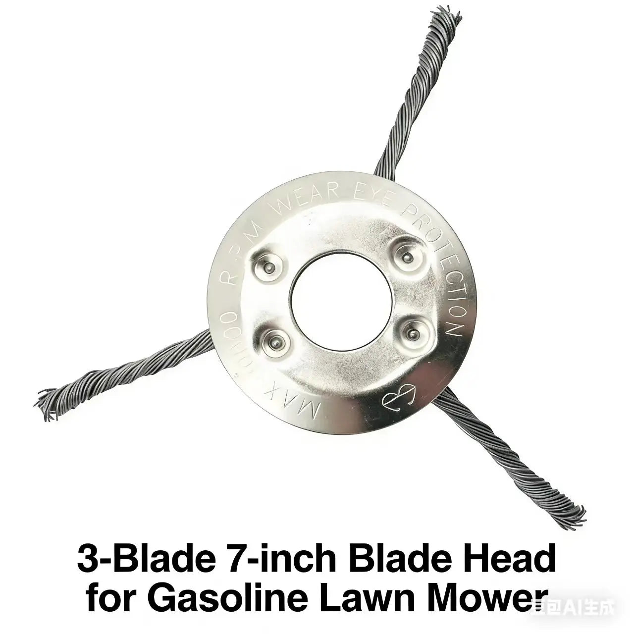 LUSQI 6/7inch Steel Wire Wheel Head Grass Trimmer Head Universal Weed Brush Fit Straight Shaft Brushcutter Removal Moss Rust