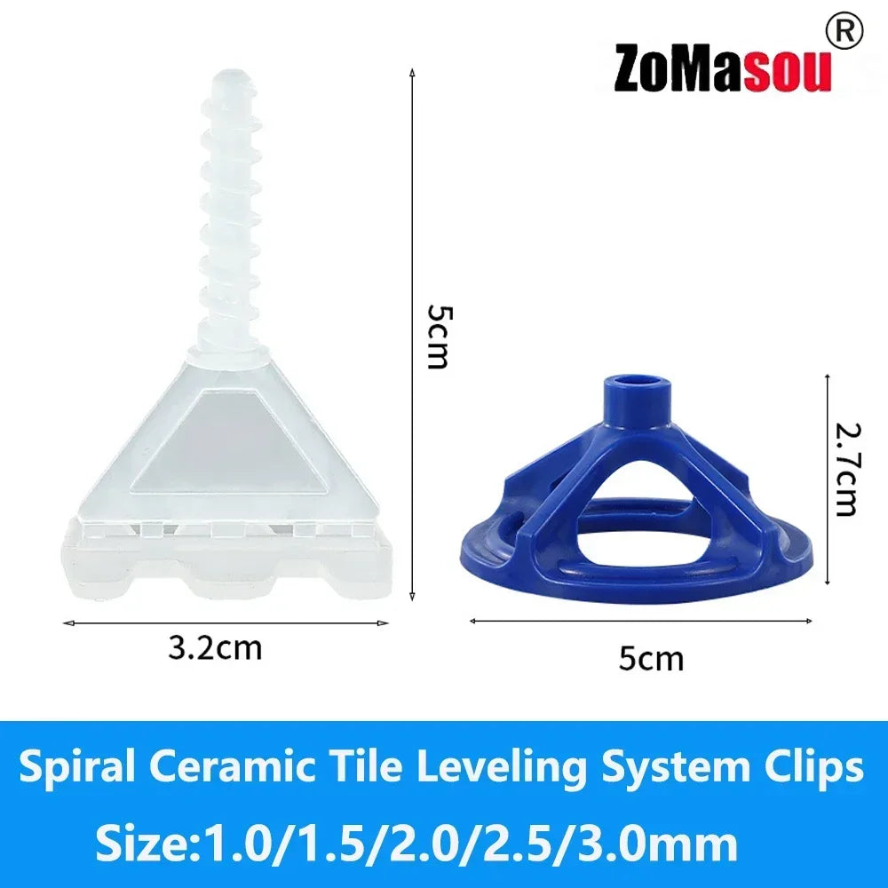 Tile Leveling System 600 Pc, Spiral Clips Spacers & Wedges