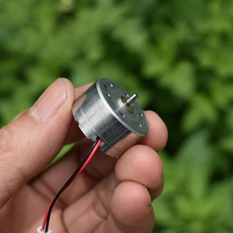RF-300CA-16220 DC 1.5V-3.7V 3V 7500RPM High Speed Mute Micro 24mm Round 300 Motor for Hobby Toy Solar Engine Fan