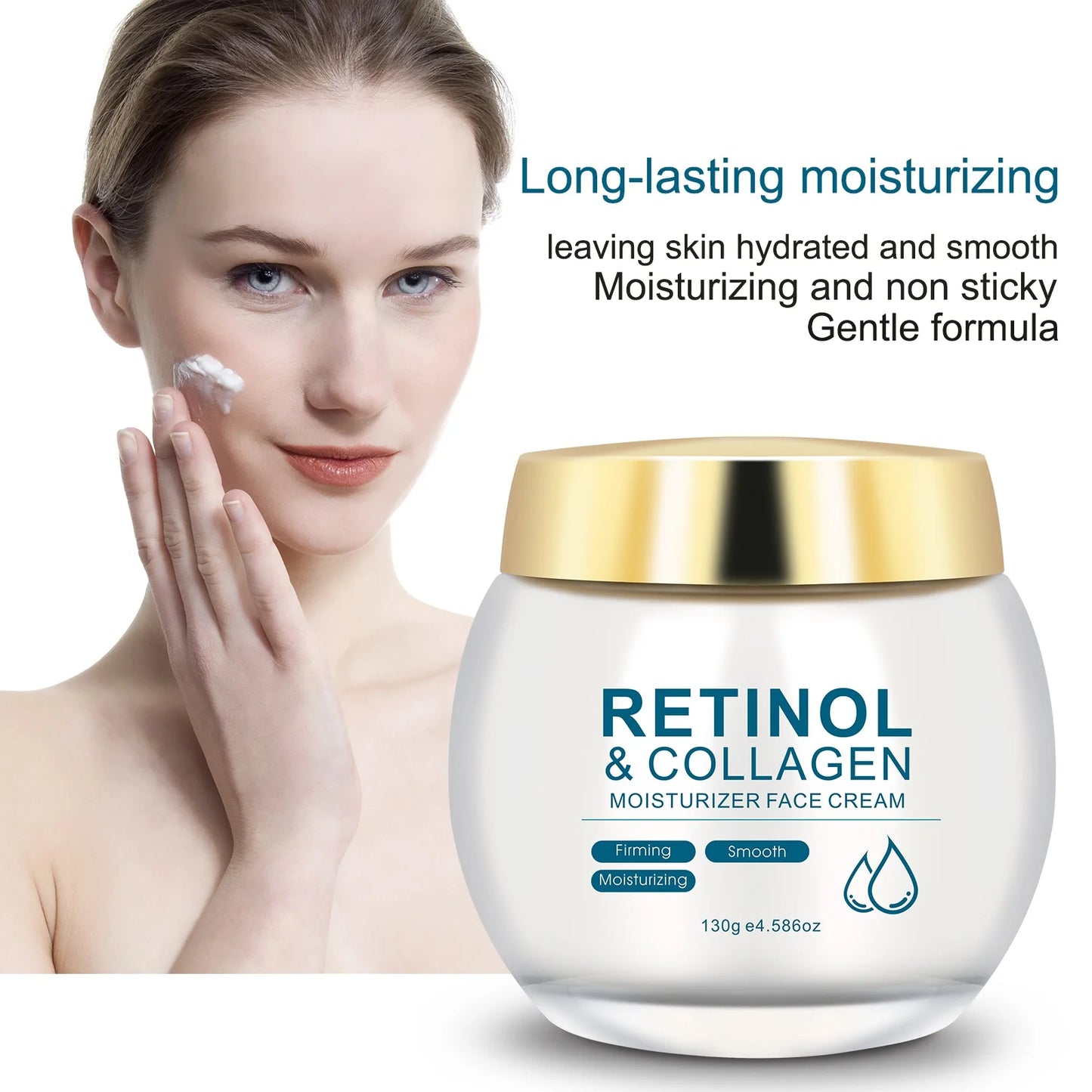 Retinol Moisturizing Cream  Firms & Smooths make the skin appear lighter, brighter, or more radiant