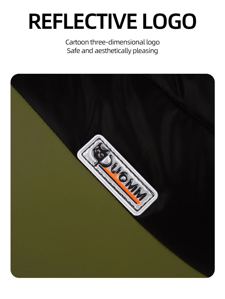 Winter Clothes for Dogs Warm Clothing Labrador Cotton Coat Harnesses Pet Products Clothes for Small Large Dog Reflective Stripe