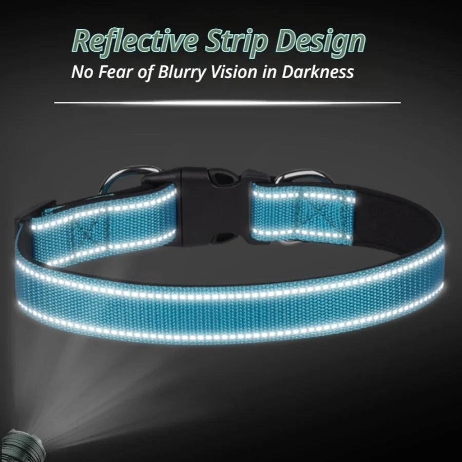 Reflective Harness-Style Collar - Double D-Ring, Lined – photo 6