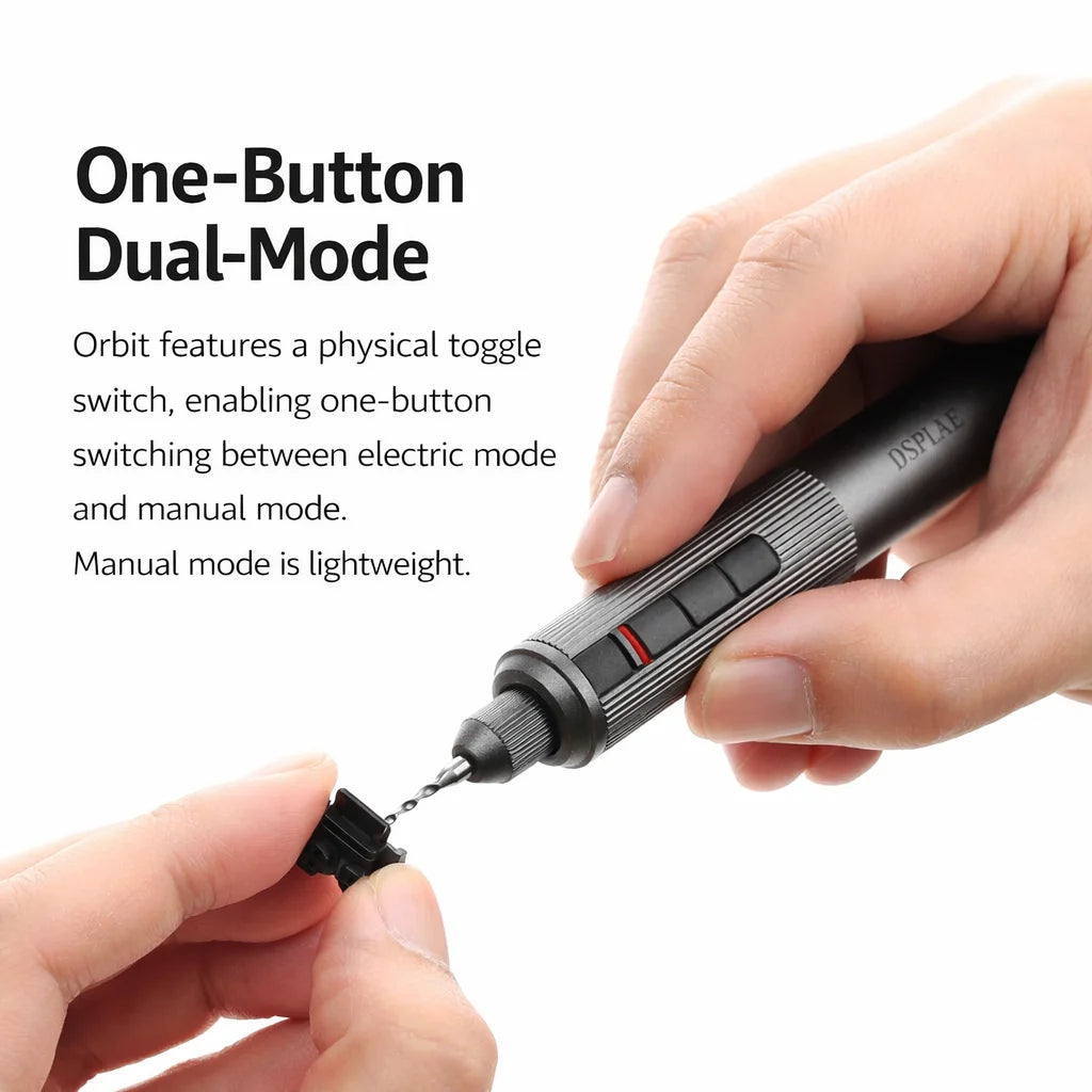 DSPIAE AT-ED01 Orbit Electric Hand Drill Screwdriver for Gunpla Plastic Wooden Soft Metal Drilling Model DIY Assembly Hobby Tool