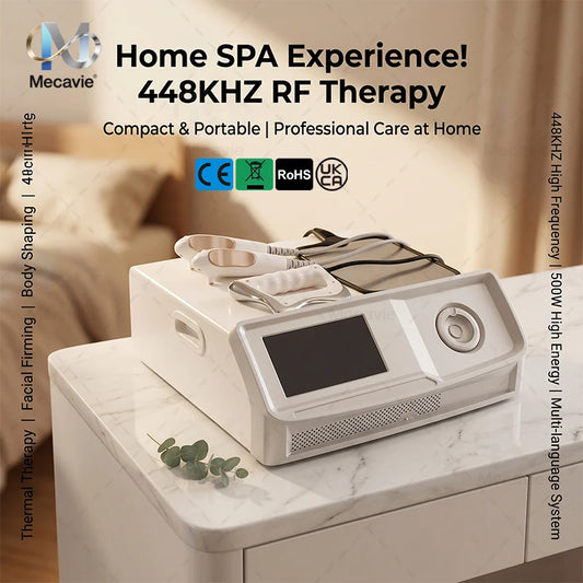 448KHz RF Slimming Machine 500W High Power Body Contouring Cellulite Reduction Skin Tightening Facial Rejuvenation