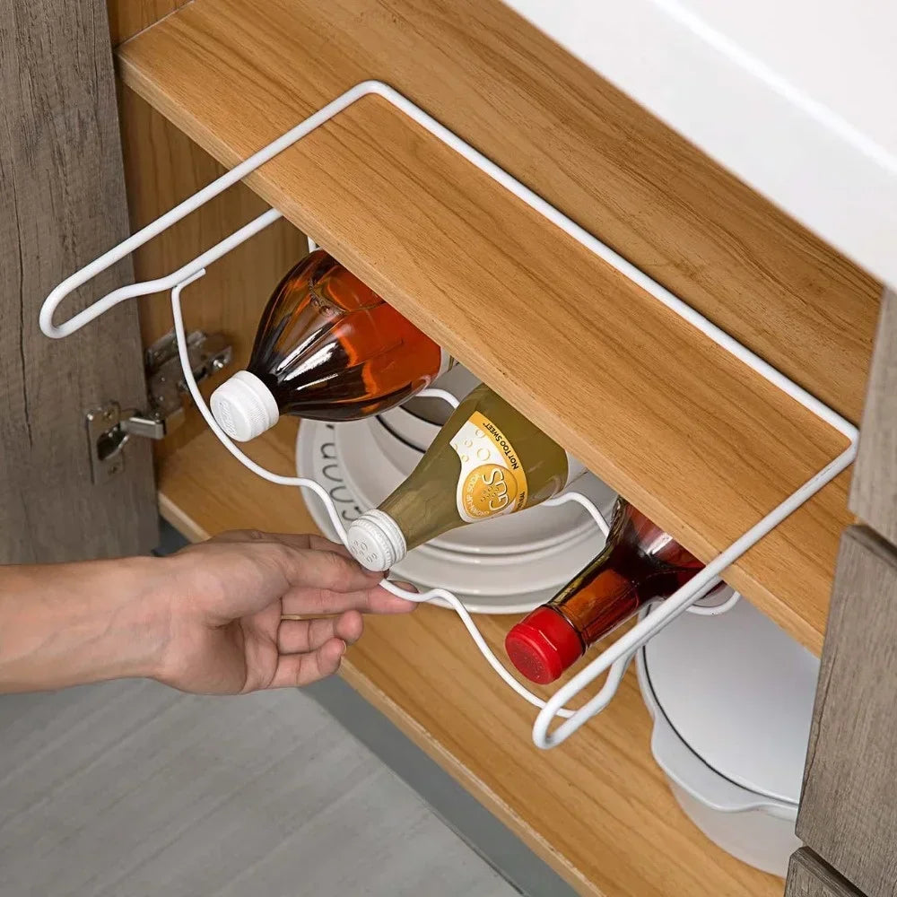 Fridge Wine and Beer Bottle Rack - Stackable Refrigerator Organizer - photo 4