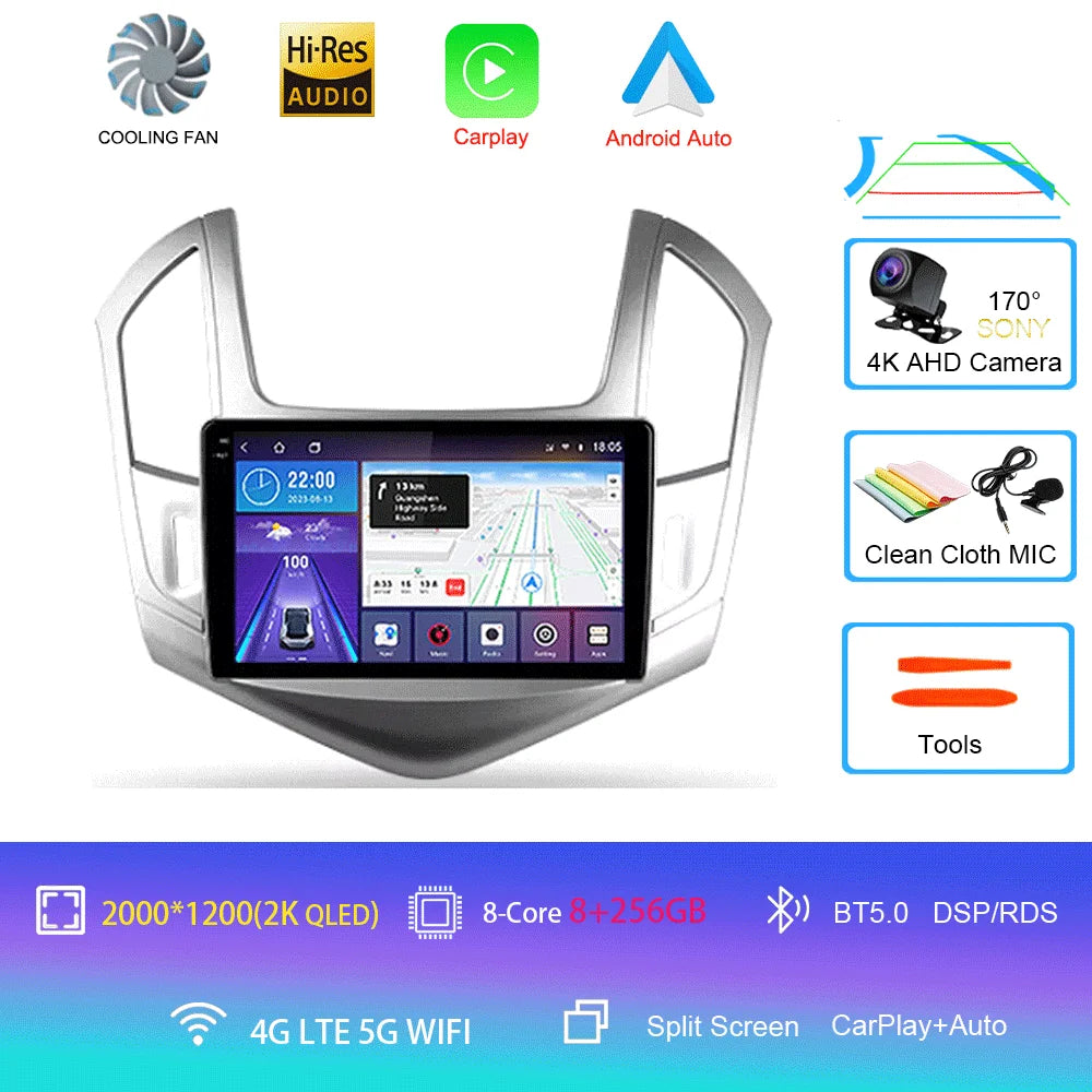 Android 16 For Chevrolet Cruze J300 J308 2012 - 2015 Multimedia Video Player Navigation Stereo GPS No 2DIN 2 Din DVD