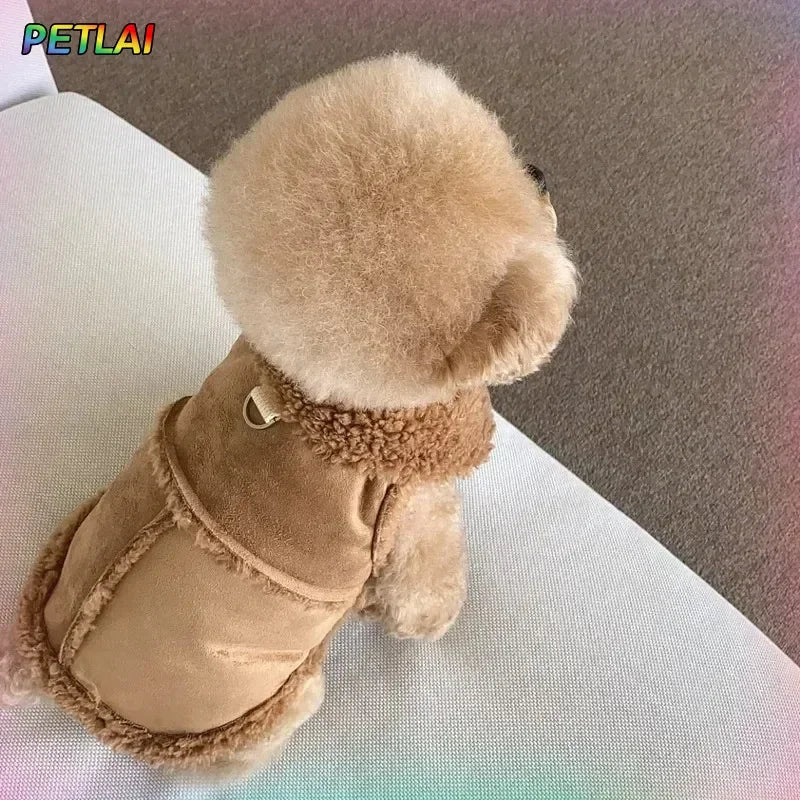 Cozy Dog Vest Jacket — Soft Autumn/Winter Coat for Small & Medium Dogs