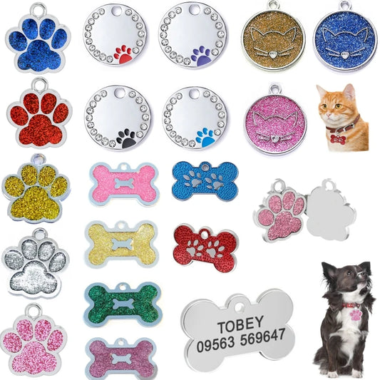 Personalized Engraved Pet ID Tag - Collar Name Pendant