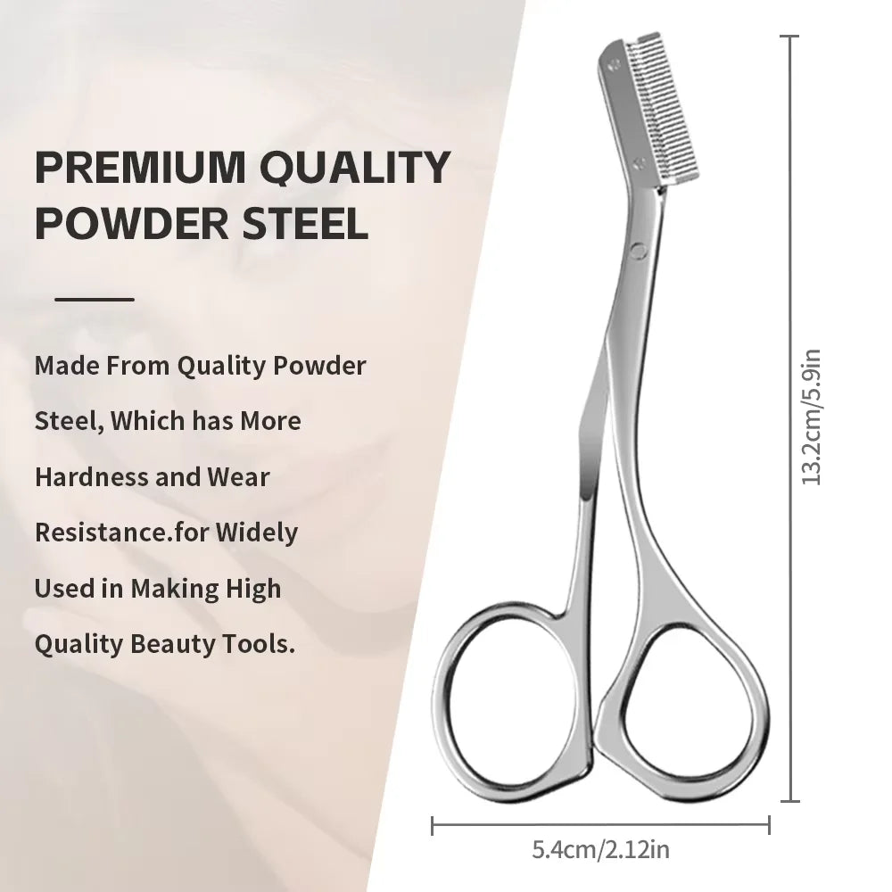 1 set of eyebrow grooming tools, eyebrow grooming scissors with comb, gift for both men and women, facial razor, makeup tools