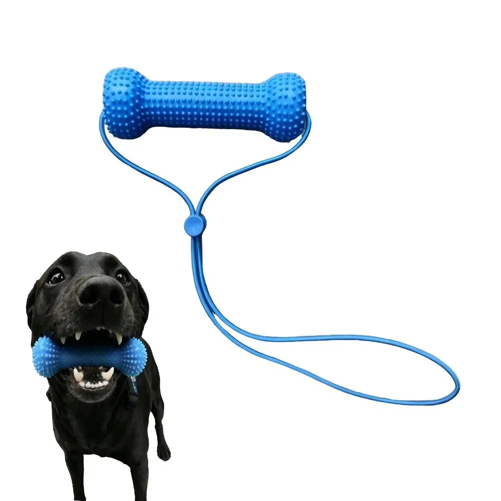Rope & Chew Stick Dog Toy - Gum Massage Nubs, Quiet Chewing – photo 7