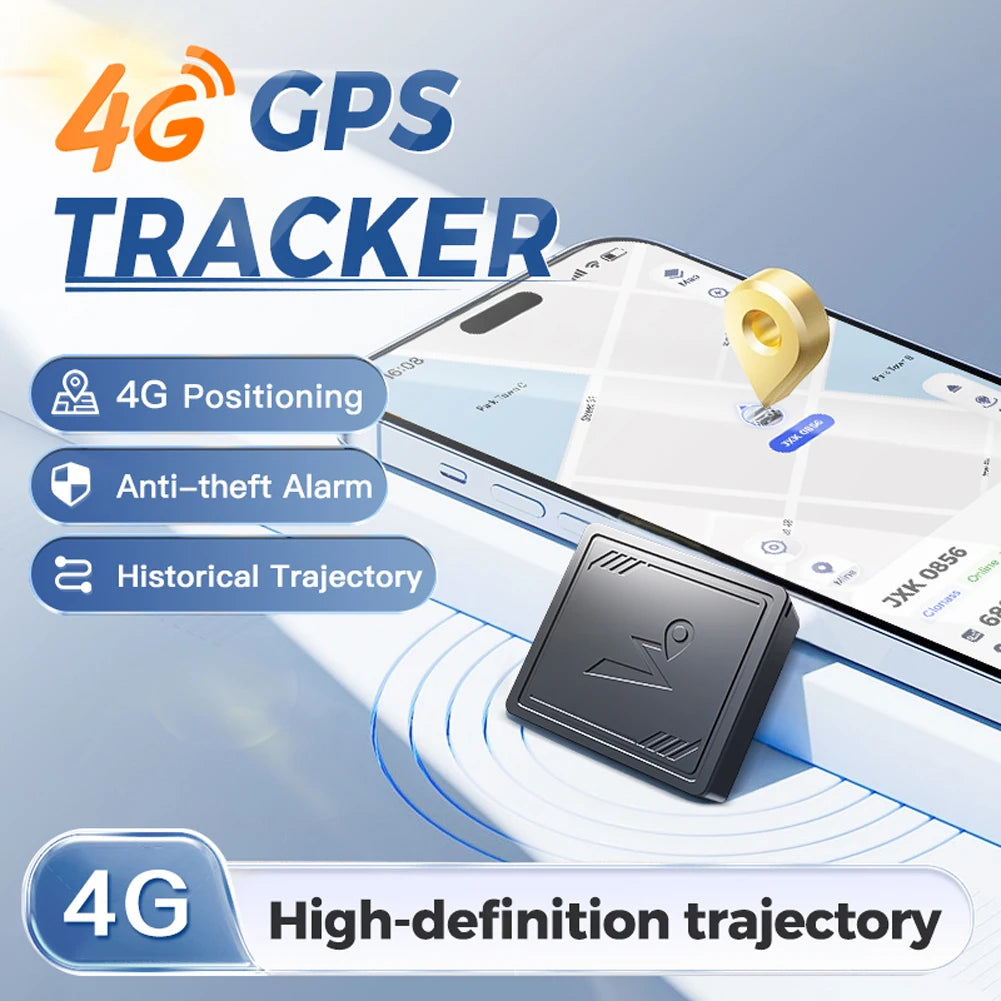 4G GPS Tracker with App Mini Vehicle GPS Locator Real Time Car Tracking Device for Cars Kids Pets