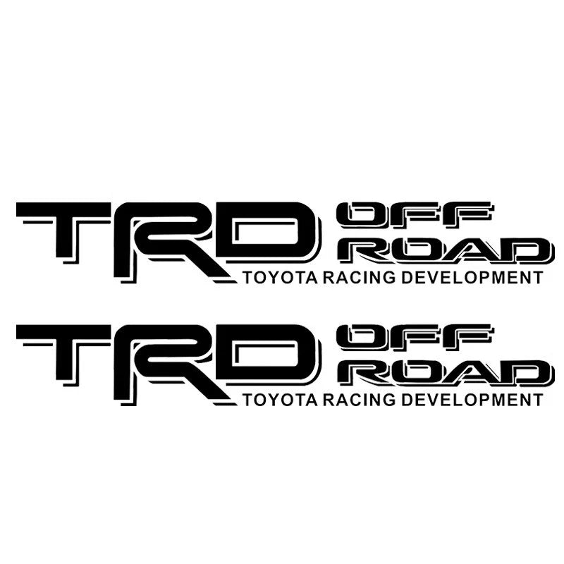 Suitable for Toyota Transit logo TRD OFFROAD modified sticker, personalized decorative body sticker waterproof latte